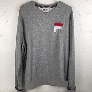 Vintage FILA Men's Embroidered Logo Crewneck Sweatshirt